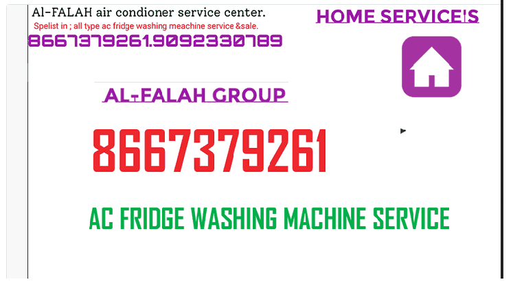 Al Falah washing machine service in gudiyatham